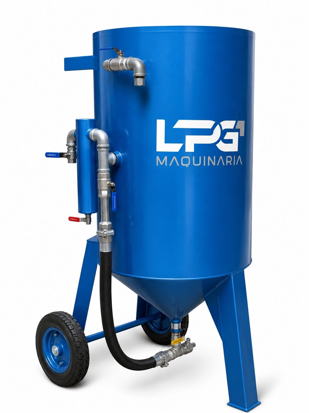 Equipo de sandblast con olla a presión